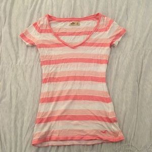 Cute Pink& White Stripped Top